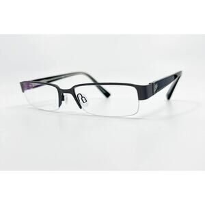 Nike Eyeglasses 5568 Black Half Rim Frame 50-16-135 12245